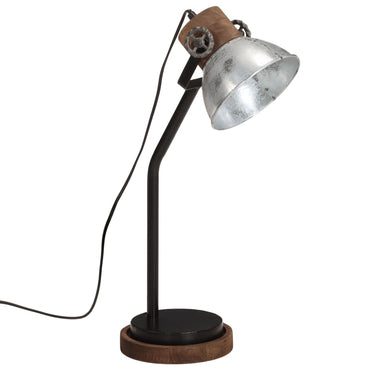 skrivebordslampe 18x18x60 cm 25 W E27 vintagesølv