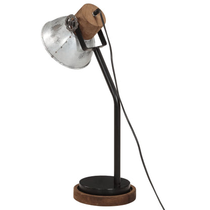 skrivebordslampe 18x18x60 cm 25 W E27 vintagesølv