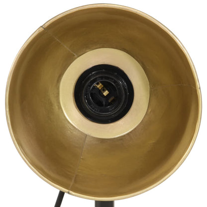 skrivebordslampe 18x18x60 cm 25 W E27 antik messingfarve