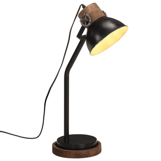 skrivebordslampe 25 W 18x18x60 cm E27 sort