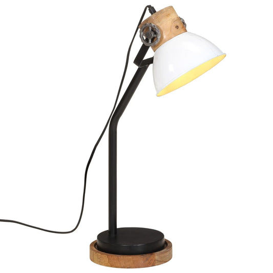 skrivebordslampe 25 W 18x18x60 cm E27 hvid