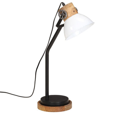 skrivebordslampe 25 W 18x18x60 cm E27 hvid