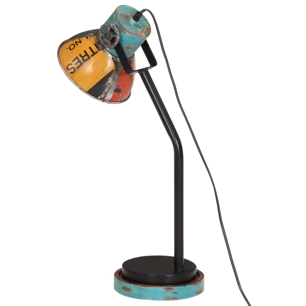 skrivebordslampe 25 W 18x18x60 cm E27 flerfarvet