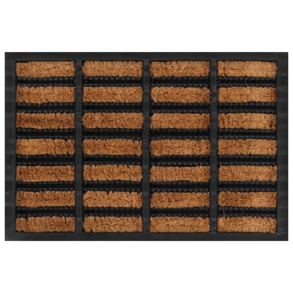 dørmåtte 40x60 cm rektangulær gummi og coir