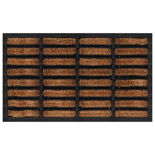 dørmåtte 45x75 cm rektangulær gummi og coir