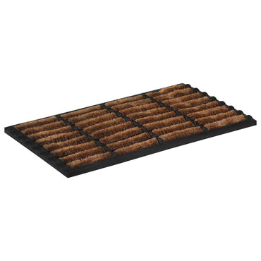 dørmåtte 45x75 cm rektangulær gummi og coir
