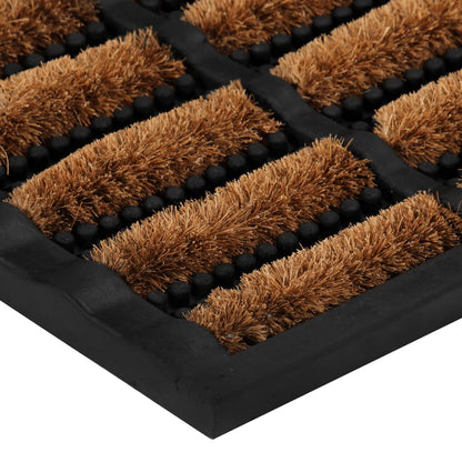 dørmåtte 45x75 cm rektangulær gummi og coir