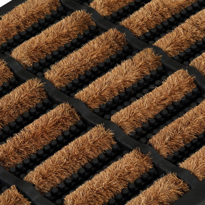 dørmåtte 45x75 cm rektangulær gummi og coir