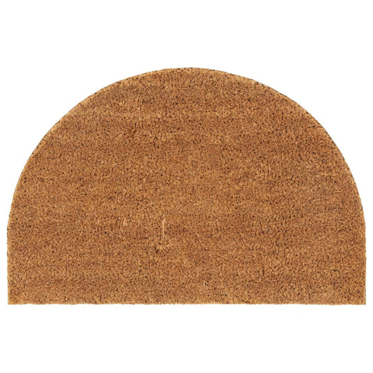 dørmåtte 40x60 cm halvrund tuftet coir naturfarvet