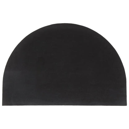 Fußmatte 60x90 cm halbrund getuftete Kokosfaser naturfarben