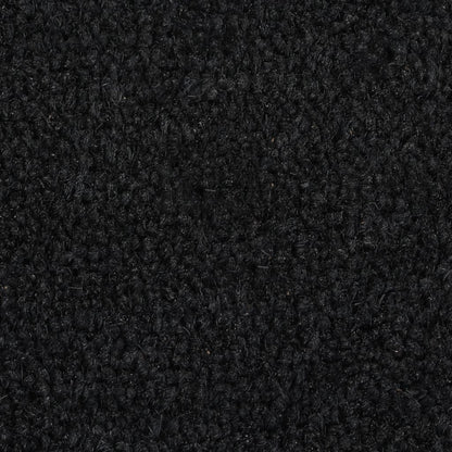dørmåtte 40x60 cm halvrund tuftet coir sort