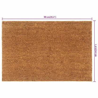 dørmåtte 60x90 cm tuftet coir naturfarvet