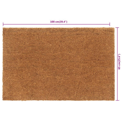 dørmåtte 65x100 cm tuftet coir naturfarvet