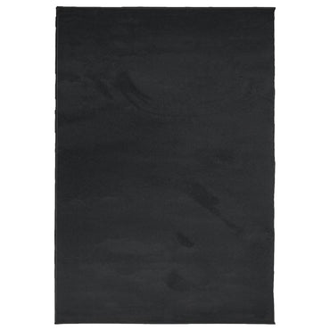gulvtæppe OVIEDO 120x170 cm kort luv sort