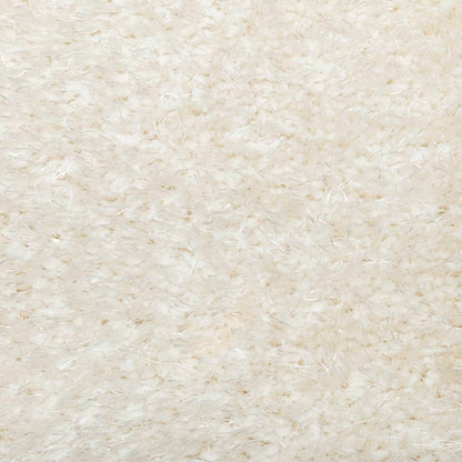 gulvtæppe ISTAN 200x280 cm lang luv skinnende look cremefarvet