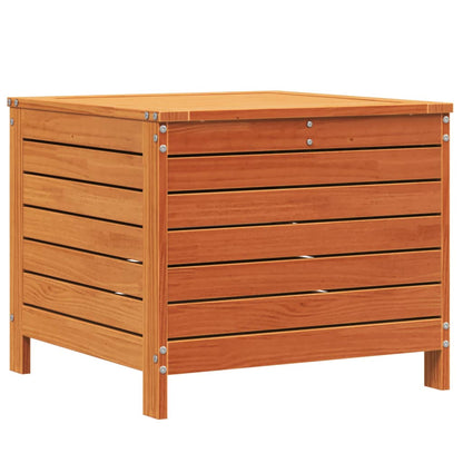 haveskammel 62x63,5x53,5 cm massivt fyrretræ gyldenbrun