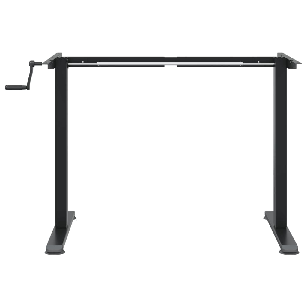 Stående skrivbordsram (94-135) x 60 x (70-114) cm stål svart