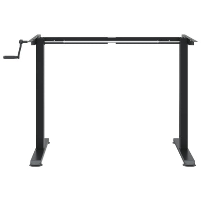 Stående skrivbordsram (94-135) x 60 x (70-114) cm stål svart