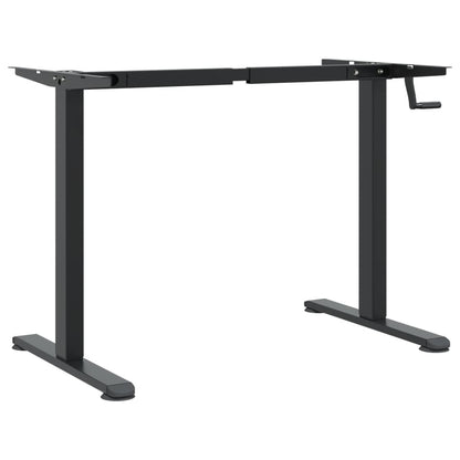 Stående skrivbordsram (94-135) x 60 x (70-114) cm stål svart