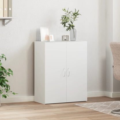 arkivskab 60x32x77,5 cm konstrueret træ hvid
