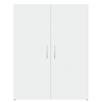 arkivskab 60x32x77,5 cm konstrueret træ hvid