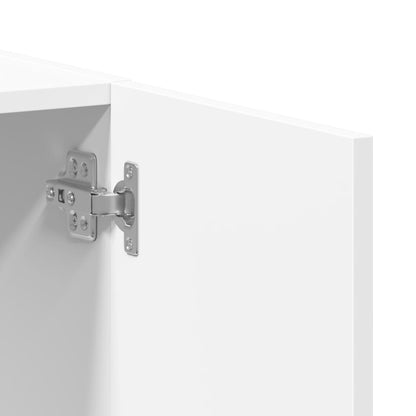 arkivskab 60x32x77,5 cm konstrueret træ hvid
