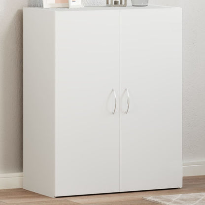 arkivskab 60x32x77,5 cm konstrueret træ hvid