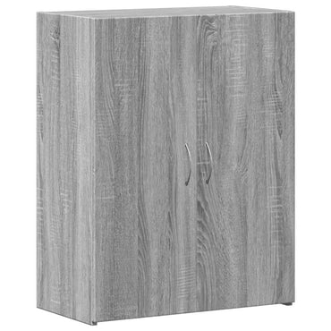 arkivskab 60x32x77,5 cm konstrueret træ grå sonoma-eg