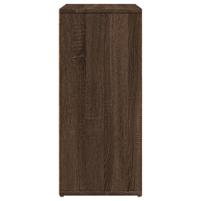 skænke 2 stk. 60x31x70 cm konstrueret træ brun egetræsfarve