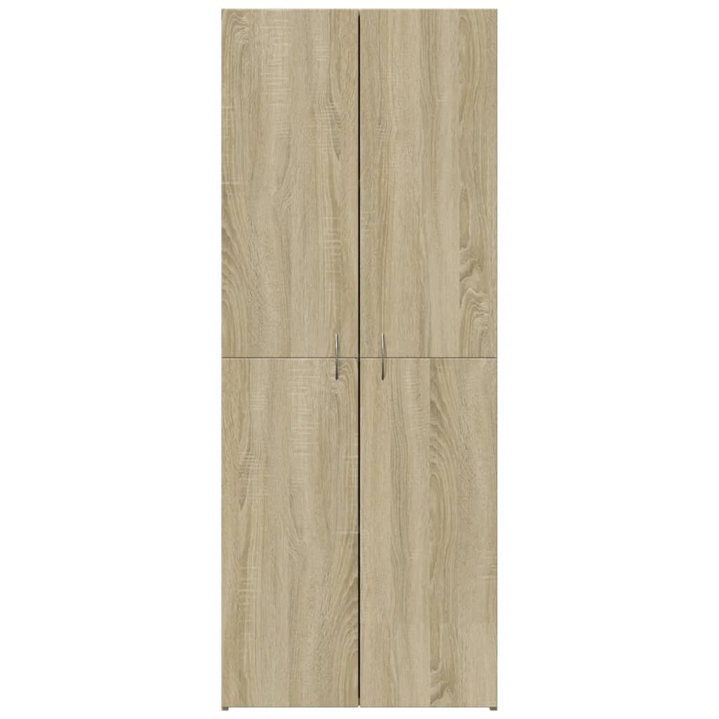 arkivskab 60x32x153 cm konstrueret træ sonoma-eg