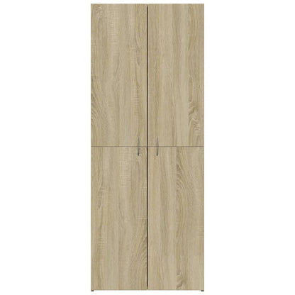 arkivskab 60x32x153 cm konstrueret træ sonoma-eg