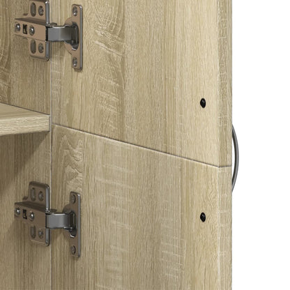 arkivskab 60x32x153 cm konstrueret træ sonoma-eg