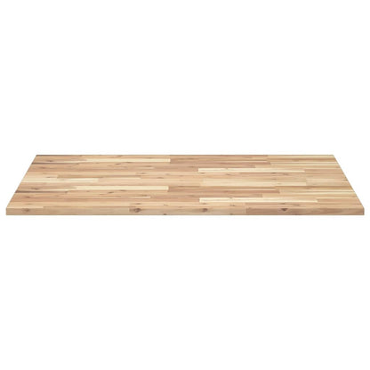 skrivebordsplade 100x80x2 cm ubehandlet massivt akacietræ