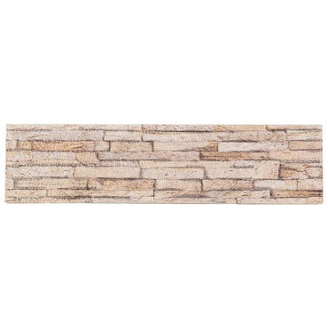 3D-vægpaneler 14 stk. 100x25 cm EPS brun