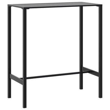 barbord 100x50x110 cm pulverlakeret stål sort