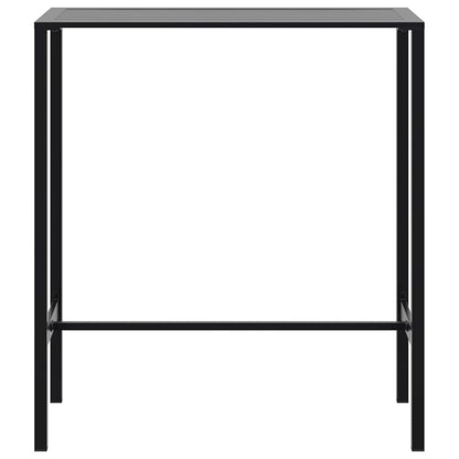 barbord 100x50x110 cm pulverlakeret stål sort
