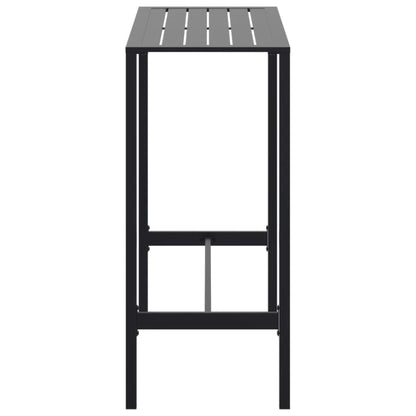 barbord 100x50x110 cm pulverlakeret stål sort