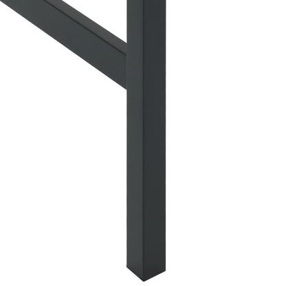 barbord 100x50x110 cm pulverlakeret stål sort