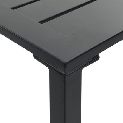 barbord 100x50x110 cm pulverlakeret stål sort