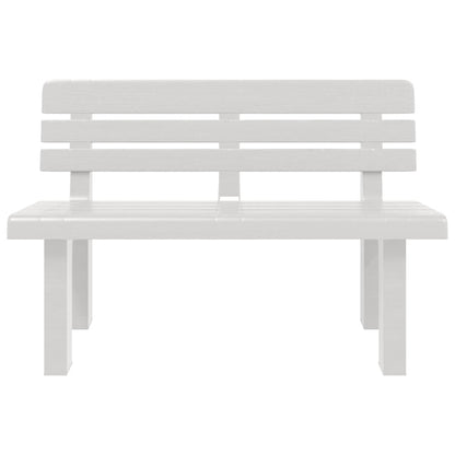 havebænk 110x52x71 cm polypropylen hvid