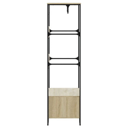 klædeskab 90x50x180 cm konstrueret træ sonoma-eg