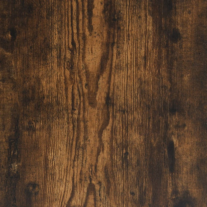 væghængt skrivebord 105x48x75 cm konstrueret træ røget egetræ