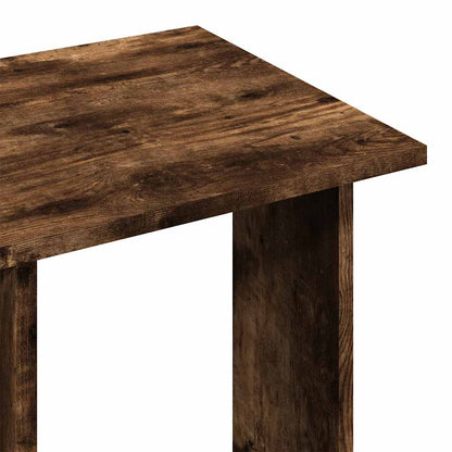 klædeskab med hjul 102x38x110 cm konstrueret træ røget egetræ