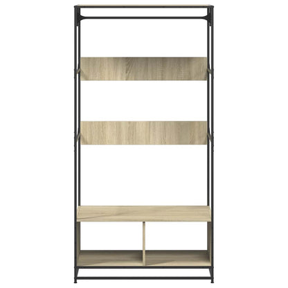 klædeskab 90x50x180 cm konstrueret træ sonoma-eg