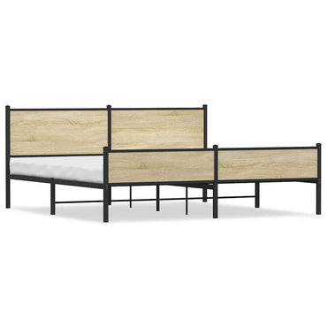 sengeramme uden madras 193x203 cm metal sonoma-eg