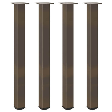 Sofatischbeine 4 Stk. Naturstahl 90-92 cm Stahl