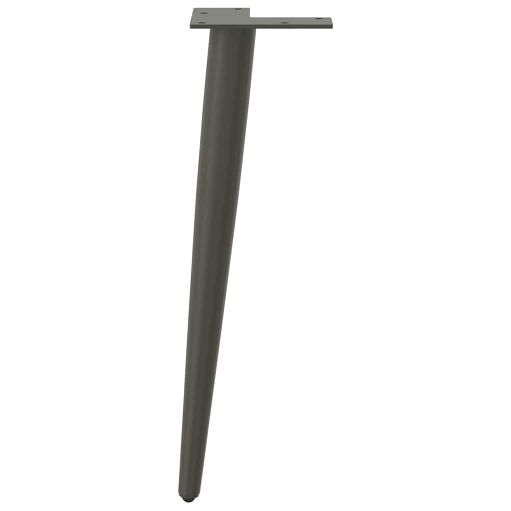 sofabordben konisk form 4 stk. antracit 30-31 cm stål
