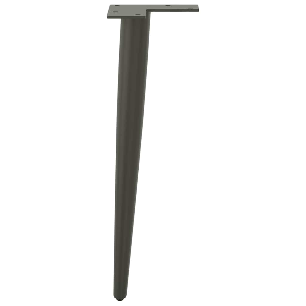 sofabordben konisk form 4 stk. antracit 30-31 cm stål