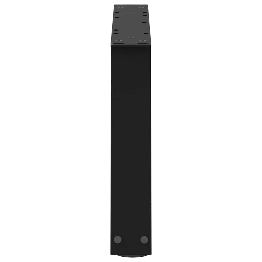 Esstischbeine V-Form 2 Stück Schwarz 60x(30-31,3) cm Stahl