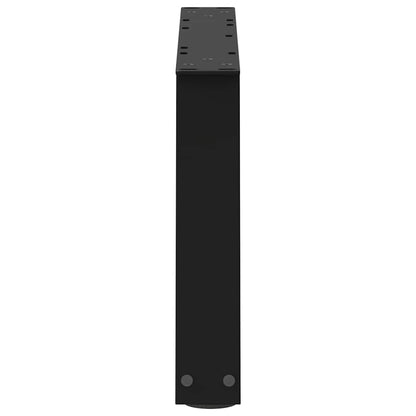 Esstischbeine V-Form 2 Stück Schwarz 60x(30-31,3) cm Stahl